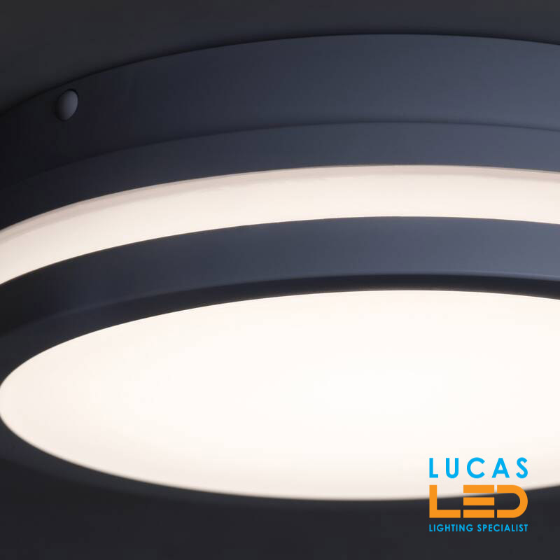 12-18W LED Panel Light CCT 3000/3500/4000K - IP65 waterproof - up to 1740lm - BENO Grey Round