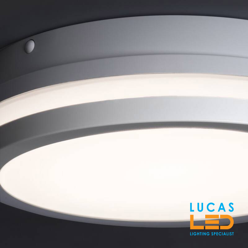 PIR LED Panel Light  18W - 4000K - IP54 waterproof - 1550lm - BENO White Round