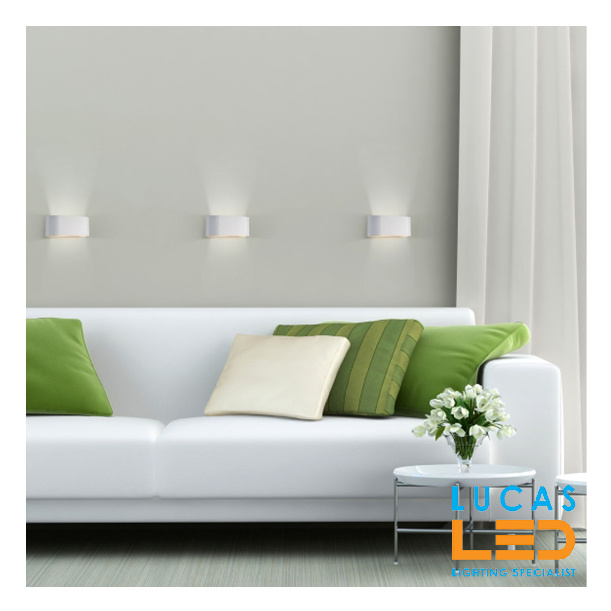 Surface Wall light G9 - IP20 indoor - Up & Down light - Decorative SQUALLA White & Gold