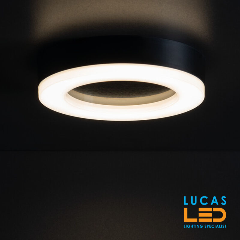LED Panel Light 24W - 4000K Natural White - 1800lm - IP65/20 - TURA Black