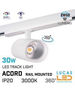 30W-LED-track-lighting-3000K-2850lm-ceiling-rail-mounted-projector-white-lucasled.ie-led-lighting-store-online-shop-cork-youghal-ireland-supplier
