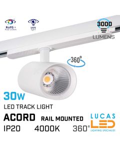 30W-LED-track-lighting-4000K-3000lm-ceiling-rail-mounted-projector-white-lucasled.ie-ireland-supplier