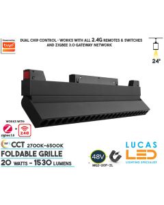 20-watts-RGBCCT-smart-magnetic-track-light-48V-rail-20mm-standard-suspended-surface-track-ireland-europe