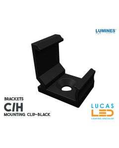 LED PROFILE • BRACKETS • Mounting Plastic Clip "C/H" • BLACK • "C" - "H" profiles •