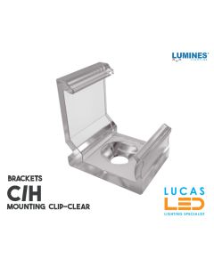 LED PROFILE • BRACKETS • Mounting Plastic Clip "C/H" • CLEAR • "C" - "H" profiles •