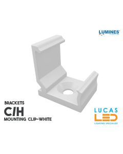 LED PROFILE • BRACKETS • Mounting Plastic Clip "C/H" • WHITE • "C" - "H" profiles •