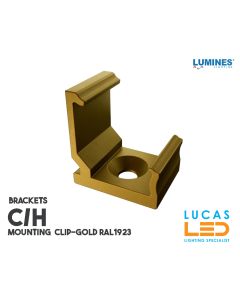 LED PROFILE • BRACKETS • Mounting Plastic Clip "C/H" • GOLD • "C" - "H" profiles •