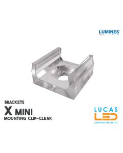 LED PROFILE • BRACKETS • Mounting Plastic Clip " X " •CLEAR •