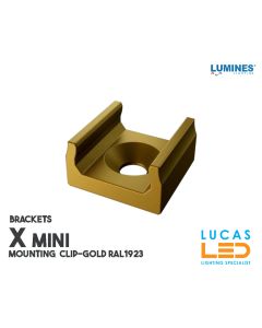 LED PROFILE • BRACKETS • Mounting Plastic Clip "X" • GOLD