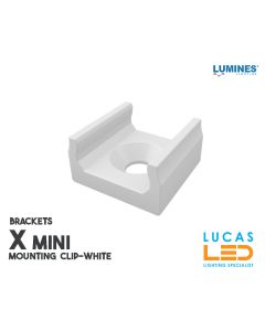 LED PROFILE • BRACKETS • Mounting Plastic Clip "X" • WHITE