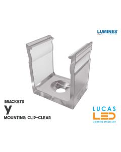 LED PROFILE • BRACKETS • Mounting Plastic Clip "Y" • CLEAR
