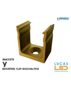 LED PROFILE • BRACKETS • Mounting Plastic Clip "Y" • GOLD