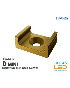 LED PROFILE • BRACKETS • Mounting Plastic Clip "D" • GOLD • "A" - "D" profiles •