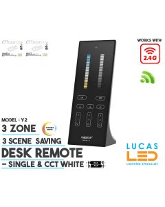 desk-remote-3-zone-3-scene-savings-single-color-and-CCT-tunable-white -elegant-design-remote-control-black-strip-lighting-tape-light-remote-ireland-buy-now