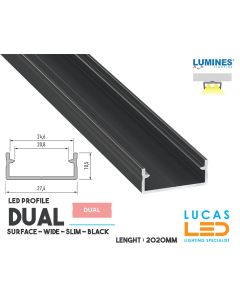 led-profile-surface-dual-black-furniture-aluminium-profile2-02-meters-length-pro-multi-set-2-channel-for-led-strip-Living  Room-Fountain-Deck-Pool-Commercial-price-europe