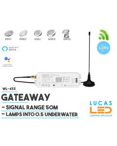 LED Gateway • RGB+CCT • 433 MHz • LoRa • 8 Zone • Smart Lighting System • MiBoxer • WL-433