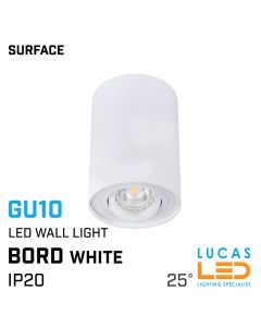 LED Spotlight - surface ceiling mounted fitting light - GU10 - indoor IP20 - BORD White matt