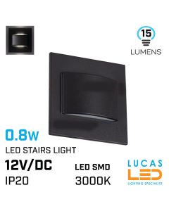 led-staircase-lighting-0.8w-3000k-warm-white-15lm-12v-dc-ip20-ERINUS-black-square-shape-lucasled.ie