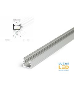 Last 21 pcs - model DISCONTINUED -SILVER LED Recessed Profile , FLOOR12 - IP65 - Floor Lighting - 2M - full SET