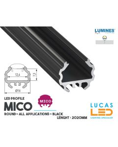 led-profile-special-app-mico-black-aluminium-2-02-meters-length-pro-multi-set-Library-Walkway-Night Club-Corridor-price-ireland