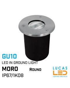 Outdoor LED in-ground garden light GU10 - IP67 - IK08 - Landscape rollover-biding ramp - MORO