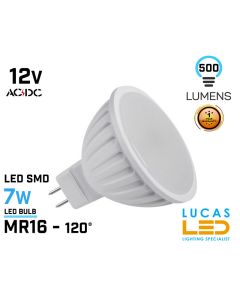 Mr16 LED Bulb - 7W -  5300K - 500lm - viewing angle 120° - TOMI LED Light source-Cold White