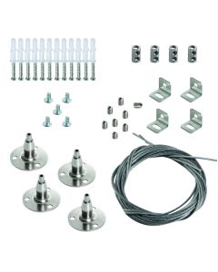 Steel Cord SET Standard Panel 600x600mm - Steel Line SET for Mounting Light Fixtures