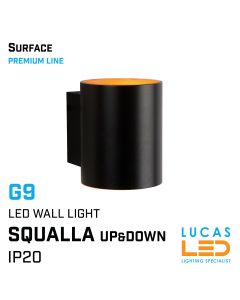 surface-wall-light-Squalla-g9-up-down-light-ip20-lucasled.ie