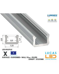 led-profile-surface-x-silver-aluminium-2-02-meters-length-pro-multi-set-garden-landscape-hotel-garage-price-ireland
