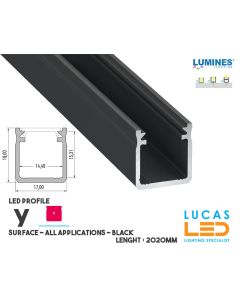 led-profile-surface-y-black-aluminium-2-02-meters-length-pro-multi-set-Shelf-Stage-Wardrobe-Living Room-Pathway-price-europe