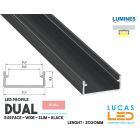 led-profile-surface-dual-black-furniture-aluminium-profile2-02-meters-length-pro-multi-set-2-channel-for-led-strip-Living  Room-Fountain-Deck-Pool-Commercial-price-europe
