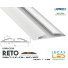 led-profile-surface-reto-white-aluminium-2-02-meters-length-pro-multi-set-handrail-fountain-resort-night club lighting-wardrobe-price-europe