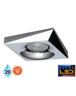 15 pcs ONLY - LED Spotlight - recessed light - GU10 - IP20 - BONIS Chrom/Silver