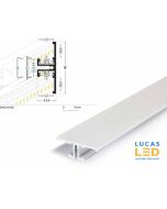 17 pcs ONLY - model DISCONTINUED - LED Special Application Profile - Back10 - Up/Down light , Vertical lighting - WHITE , 2m
