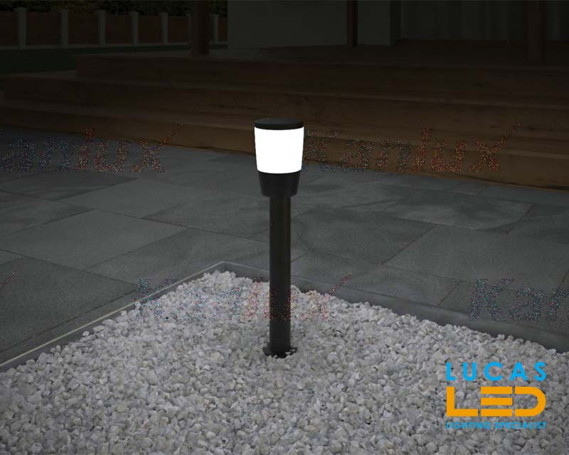 Outdoor LED Garden Light - SORTA 800mm - IP44 - E27 cap - Black/White - Surface Mounted 