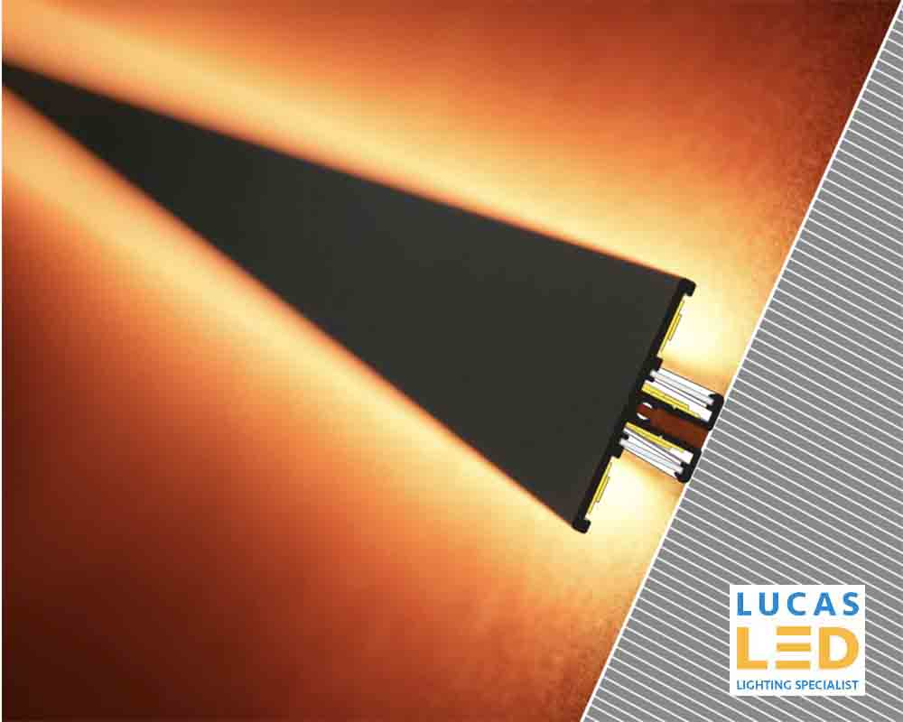 6 pcs ONLY - LED Special Application Profile- Back10 Anodised- Up/Down light- Vertical lighting- 2 meter