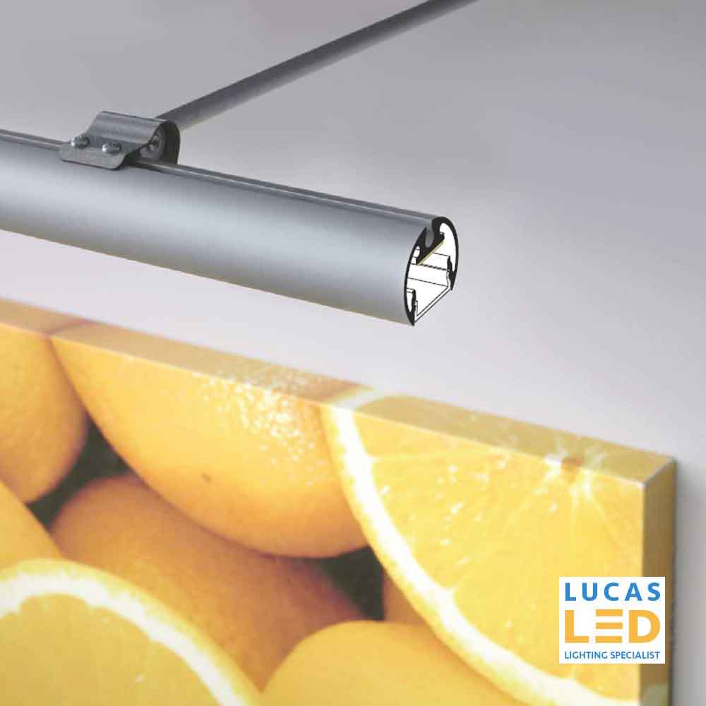 Last 10 pcs - model DISCONTINUED - SILVER LED Profile -PEN12 - shop-windows-mirrors - 2M - full SET