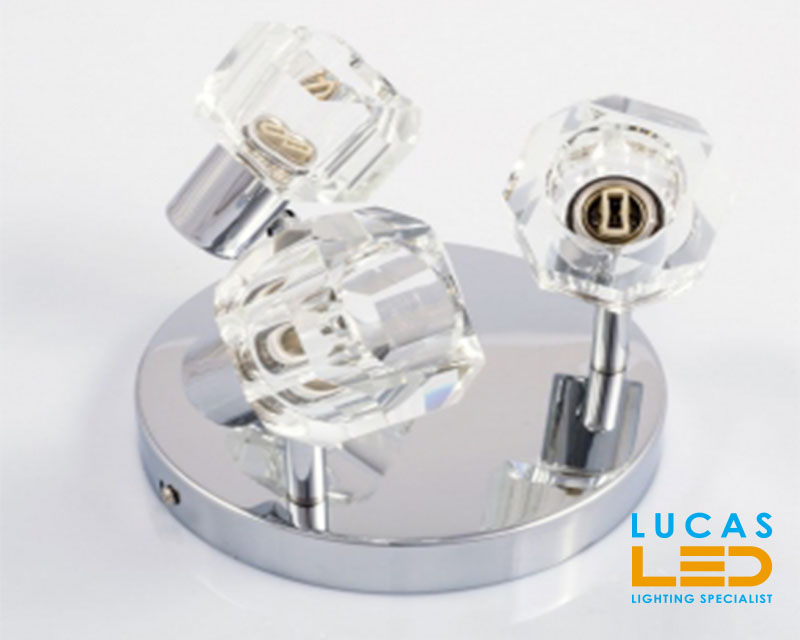 LAST ONE - Ceiling fitting Lights - G9 - GLASO L3 - glass lampshades -CLEARANCE