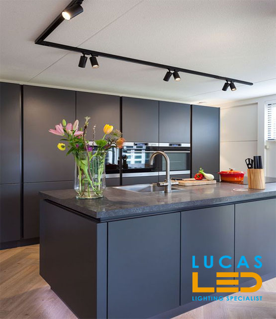 Pendant Track Light adaptor - Black body