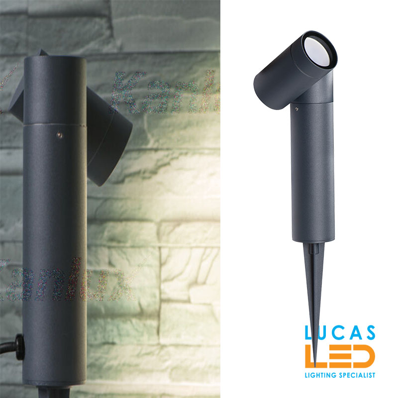 LED Ground Spike Light USTI SP - GU10 - IP54 waterproof - Landscape spot light - Anthracite body.