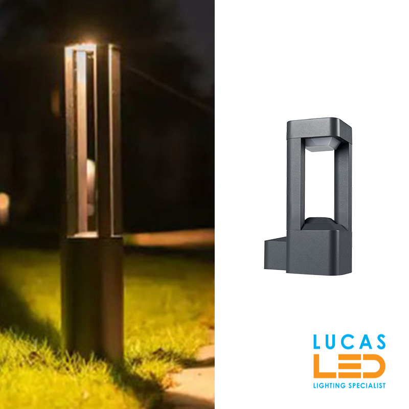 LED Wall Light PEVO 25 - GX53 - IP44 waterproof - Down Light - Anthracite body.