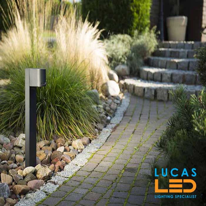 LAST 5 pcs - Outdoor Garden Light - Driveway - GU10 - IP44 - Black - Modern post lamp NOVIA 500mm 
