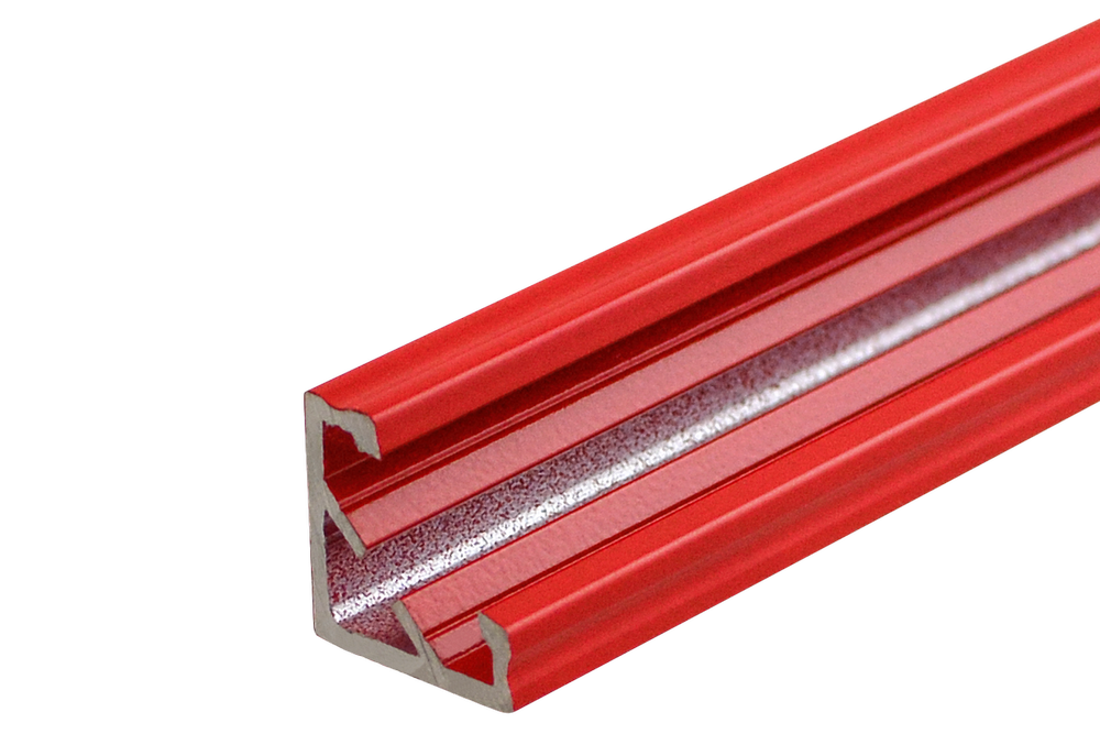 Last 6 pcs - model DISCONTINUED - RED LED Corner Profile Fose03 for LED strips - 2M - full SET