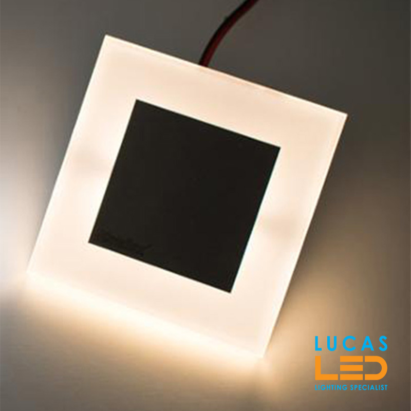 LED Wall / Stairs Lighting 0.8W - 3000K Warm White - 12V / DC - 13lm - IP20 - recessed - APUS