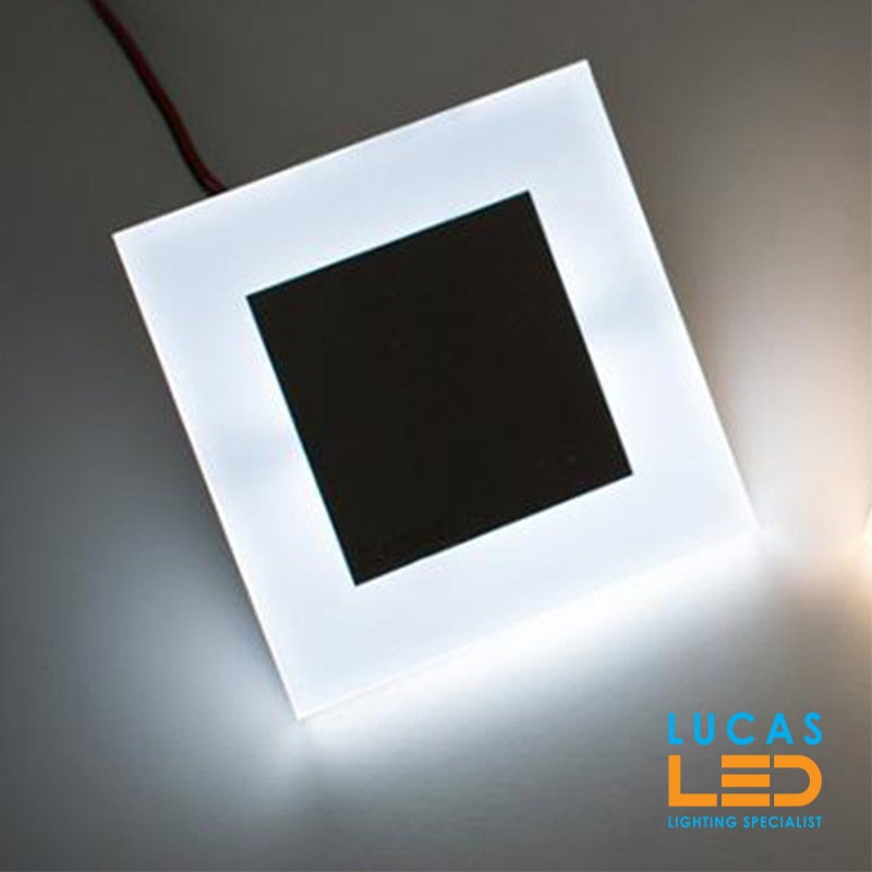 LED Wall / Stairs Lighting 0.8W - 4000K Natural White - 12V / DC - 14lm - IP20 - recessed - APUS