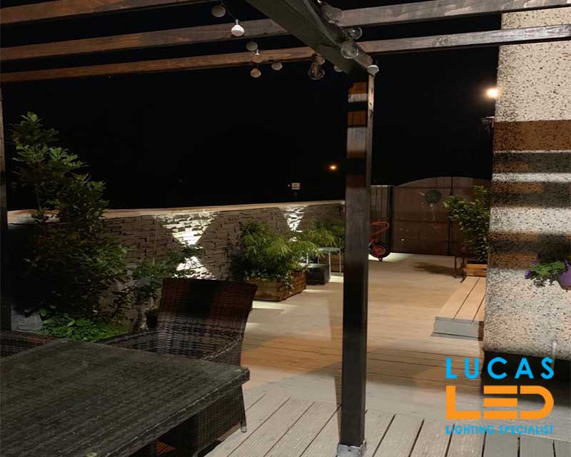 Surface LED Facade Fitting Light- 7W- IP54- 4000K- 380lm- Indoor & Outdoor- Up&Down- Graphite REKA square shape