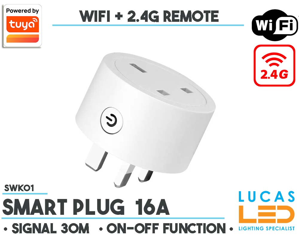 Smart Plug Irish Standard • 16A • Tuya • MiBoxer • Wi-Fi+2.4GHz • 100-240V • Metering Power Consuption • Compatibility Voice Assistants •