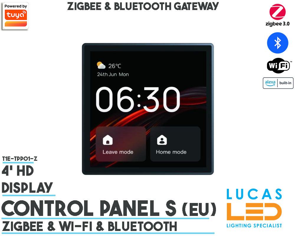 ZigBee Smart Control Panel S •Tuya • ZigBee & Wifi & BLE Gateways • 4