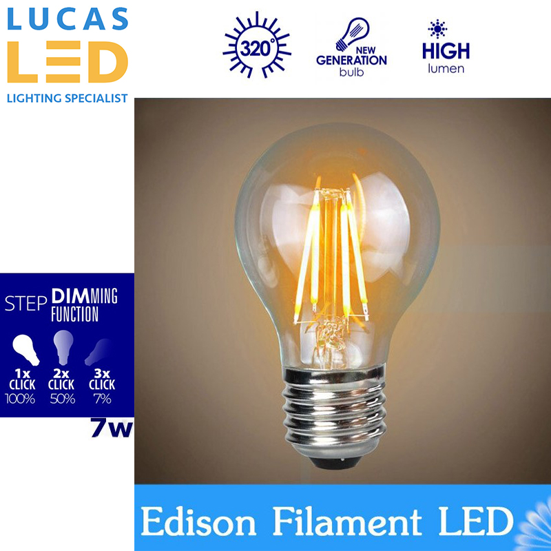STEPDIM LED Bulb Light 7W - 4000K Natural White - New XLED Bulb dimming function