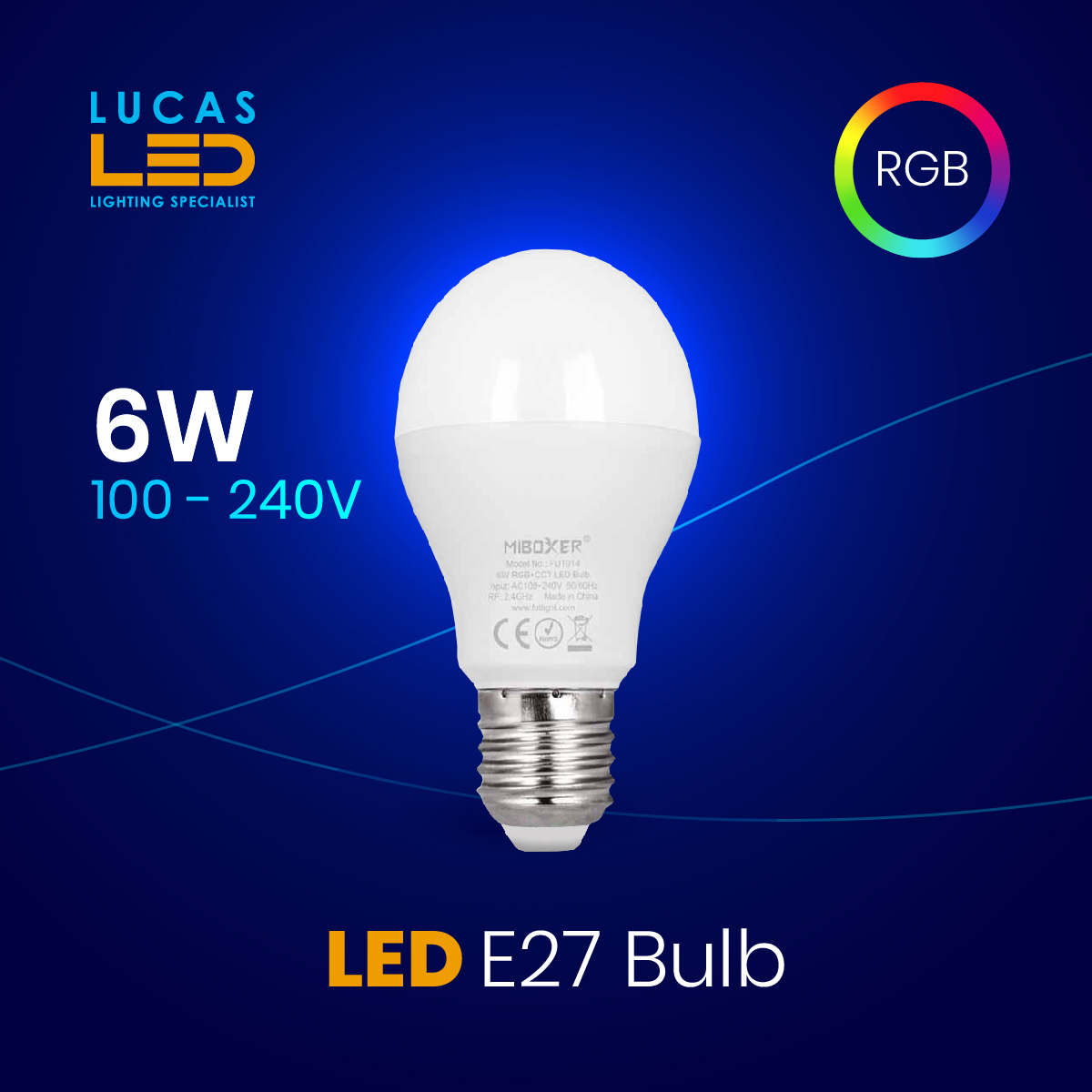 E27 Smart LED Bulb RGB+CCT
